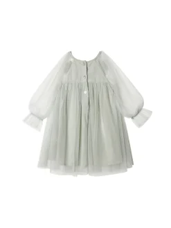 Bébé Smokey Petal Tulle Dress