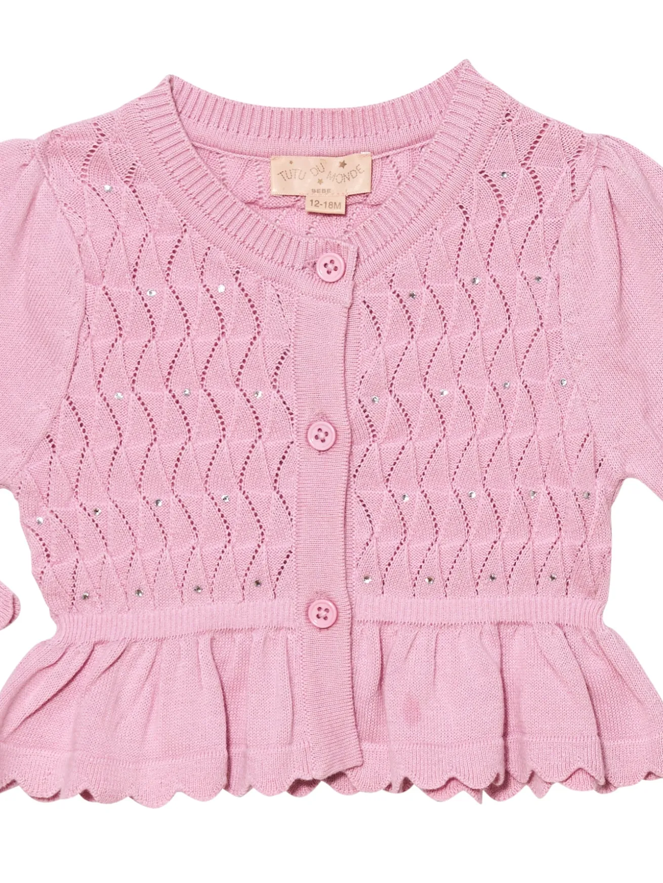 Bebe Crystal Dalliance Cardigan