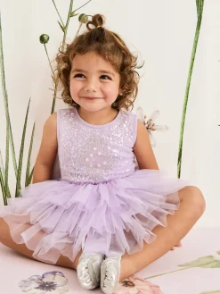Bebe Mirror Ball Tutu Dress