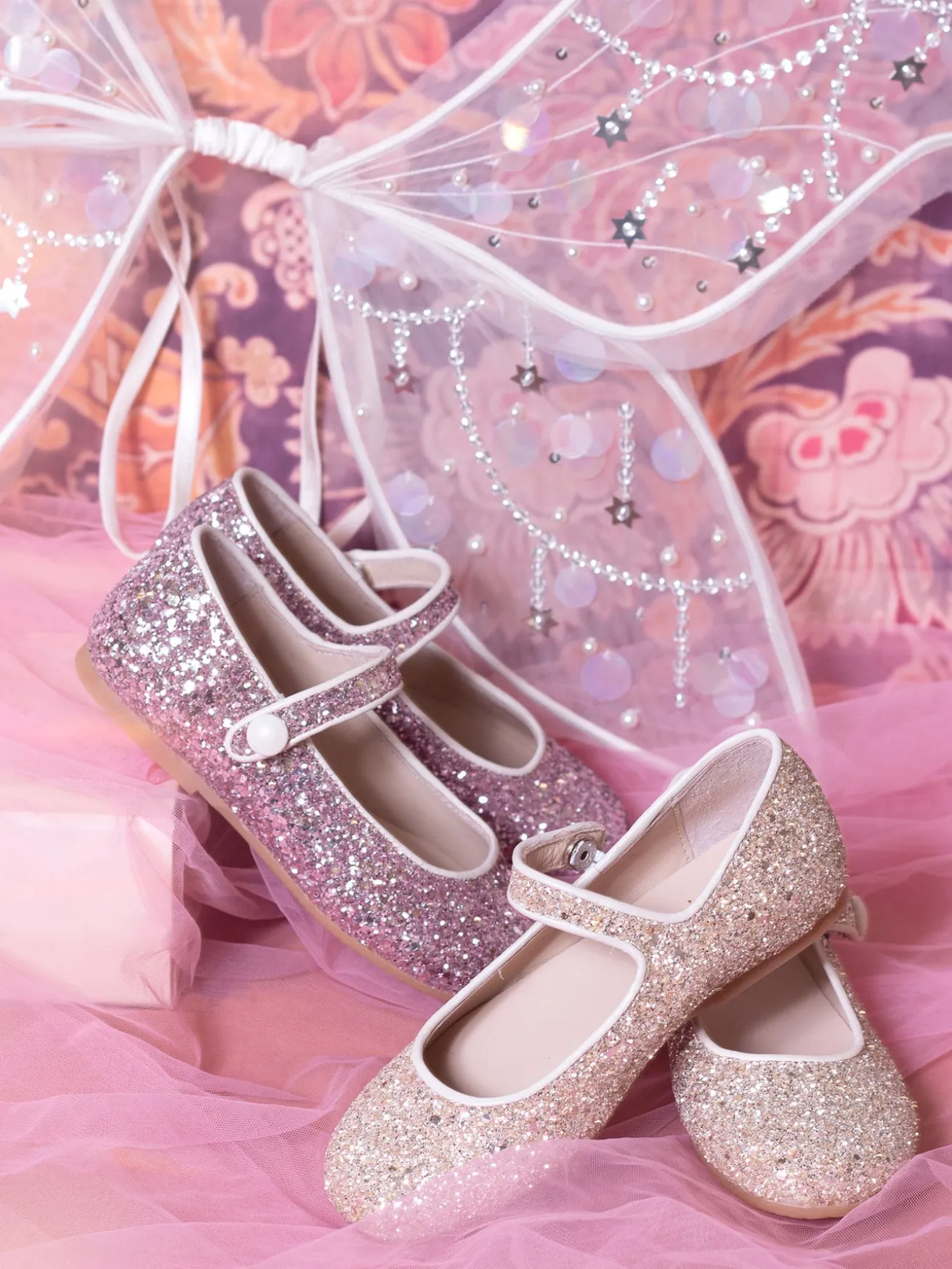 Robine Single Strap Glitter Ballerina