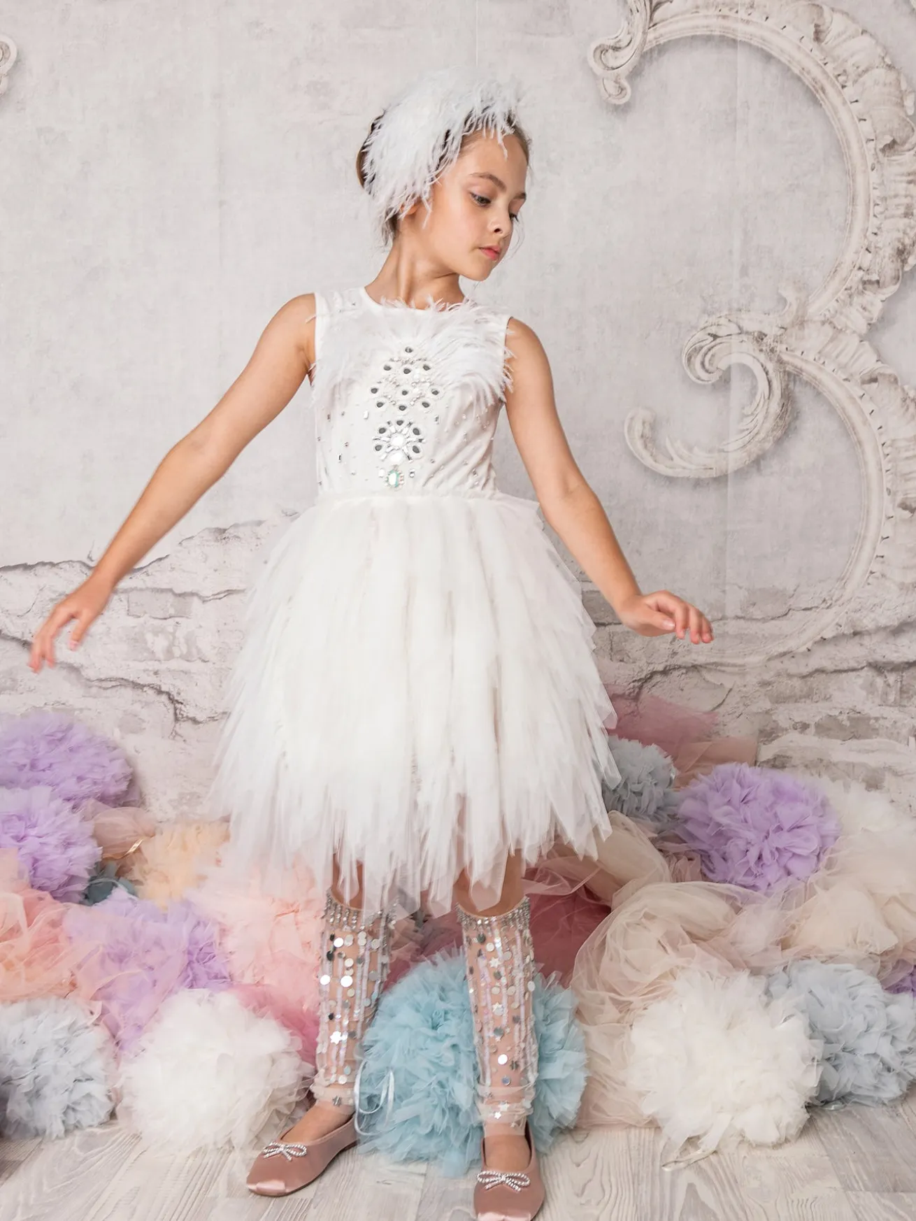 Silver Bell Tutu Dress