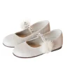 Single Strap Swarovski Crystal Embellished Ballerinas