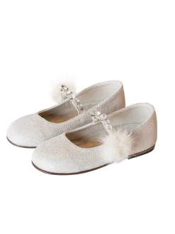 Single Strap Swarovski Crystal Embellished Ballerinas