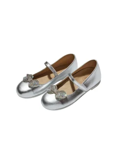 Single Strap Swarovski Crystal Bow Ballerinas