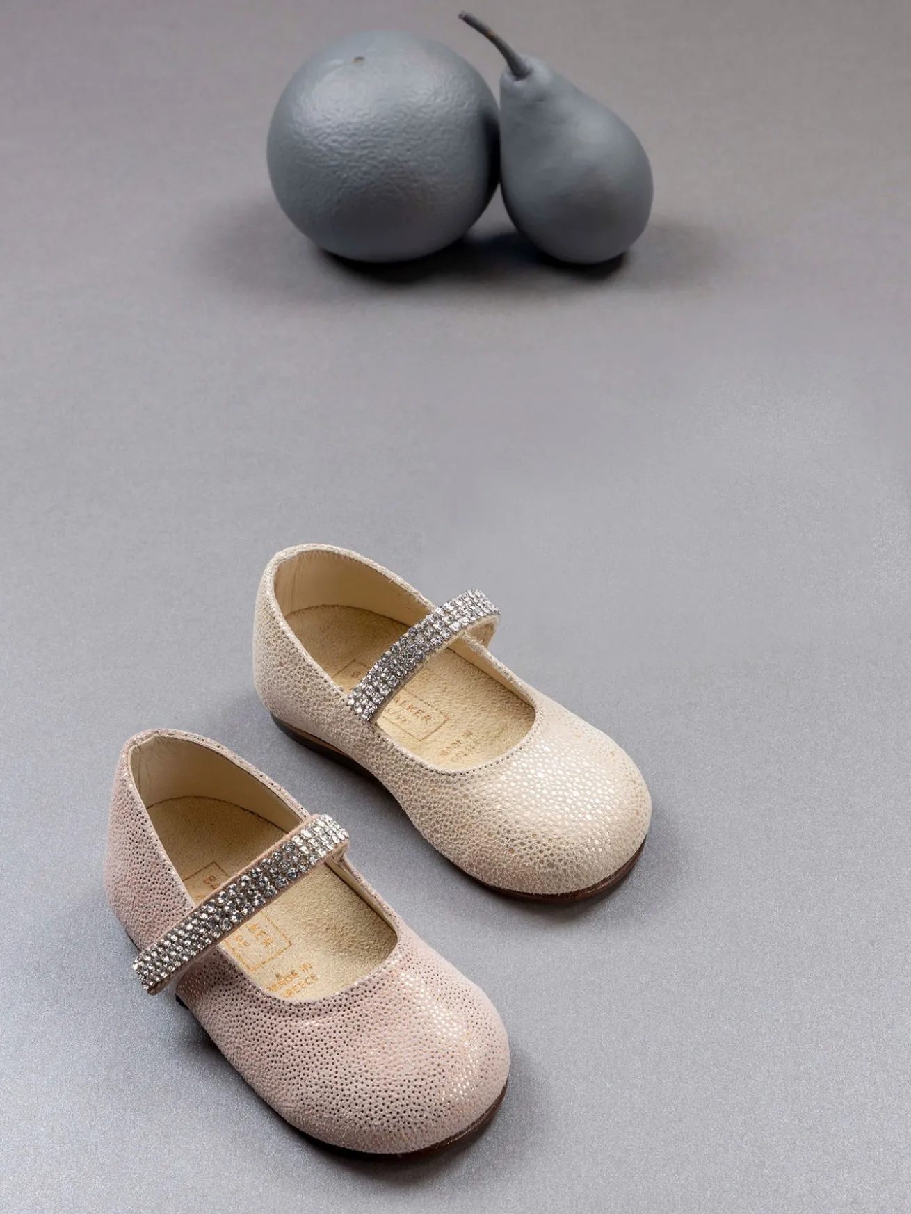 Single Strap Swarovski Crystal Embellished Ballerinas