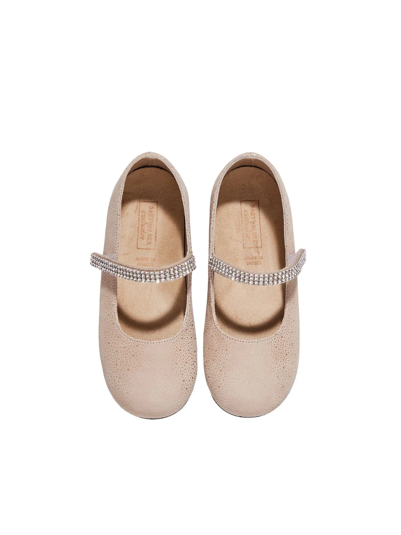 Single Strap Swarovski Crystal Embellished Ballerinas