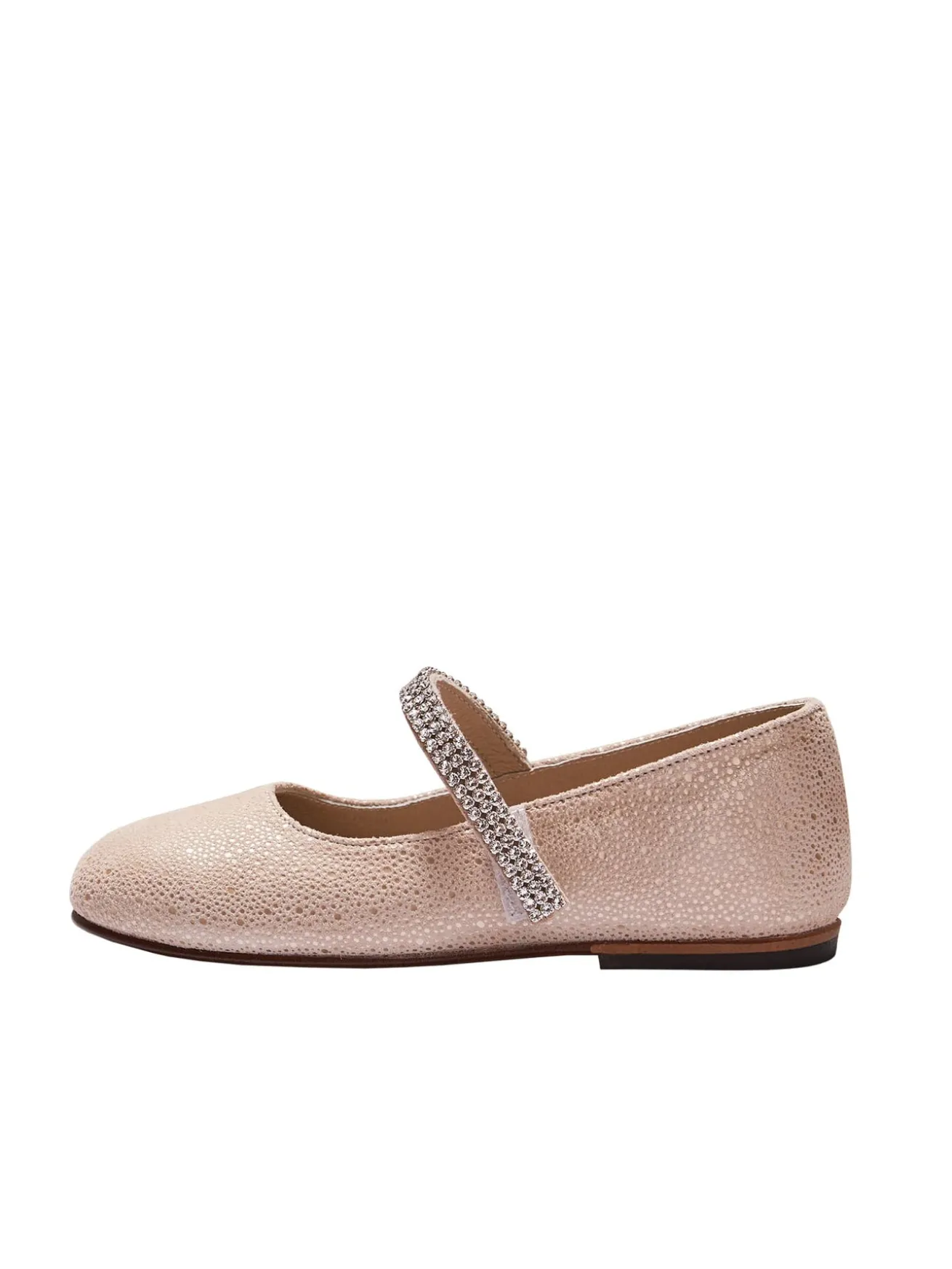 Single Strap Swarovski Crystal Embellished Ballerinas