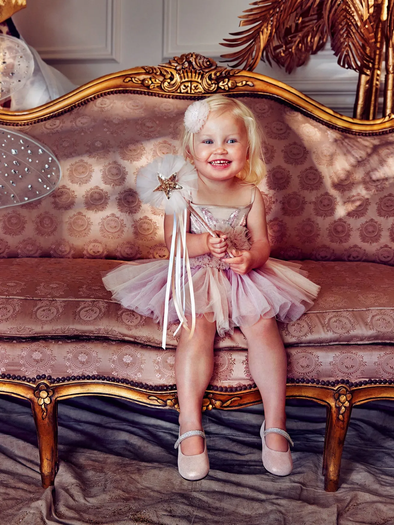 Single Strap Swarovski Crystal Embellished Ballerinas